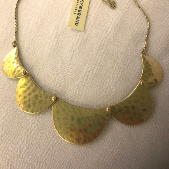 NWT Lucky Brand Reversible Scalloped Collar Style Necklace - Picture 3 of 7